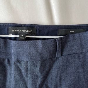 NWT Banana Republic Ryan Wool Pants _ Blue _ Size 4